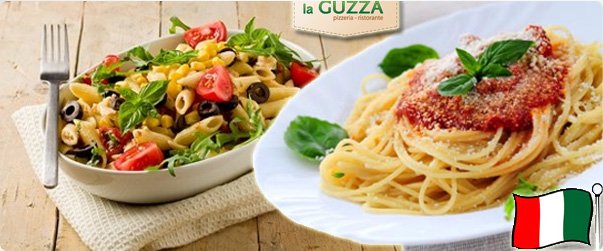 Dvě porce italských těstoviny dle výběru v restauraci LA GUZZA